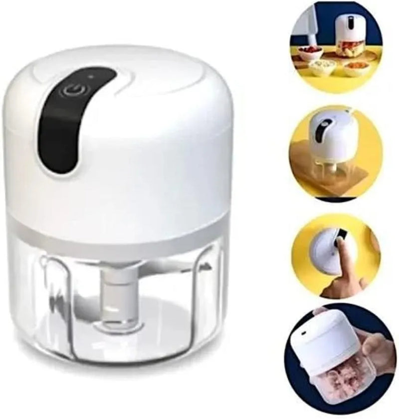 Mini Food Processor 3 Blades Electric Bivolt Usb (Varied Colors)