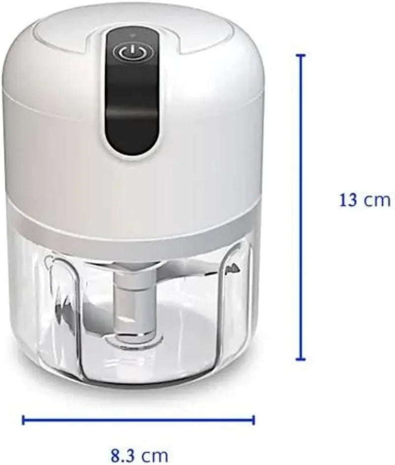 Mini Food Processor 3 Blades Electric Bivolt Usb (Varied Colors)