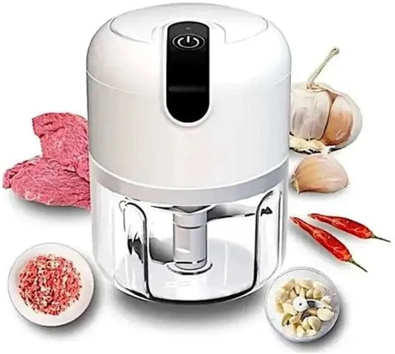 Mini Food Processor 3 Blades Electric Bivolt Usb (Varied Colors)