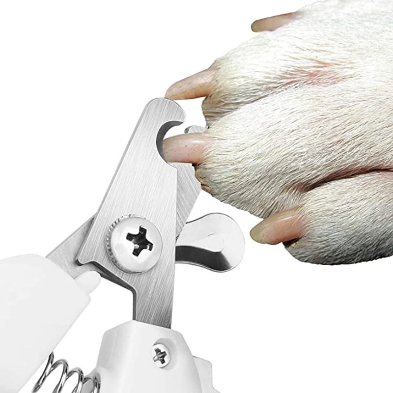 Cortador de unhas profissional para animais de estimação, aço inoxidável, aparador de unhas para cães e gatos, economia de trabalho, conveniente, suprimentos para tosa de cães