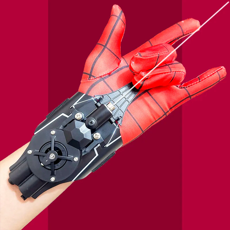 Lançador de pulso atiradores peter parker cosplay adereços dispositivo de tiro brinquedos para crianças presentes aranha seda lançamento brinquedo web shooters