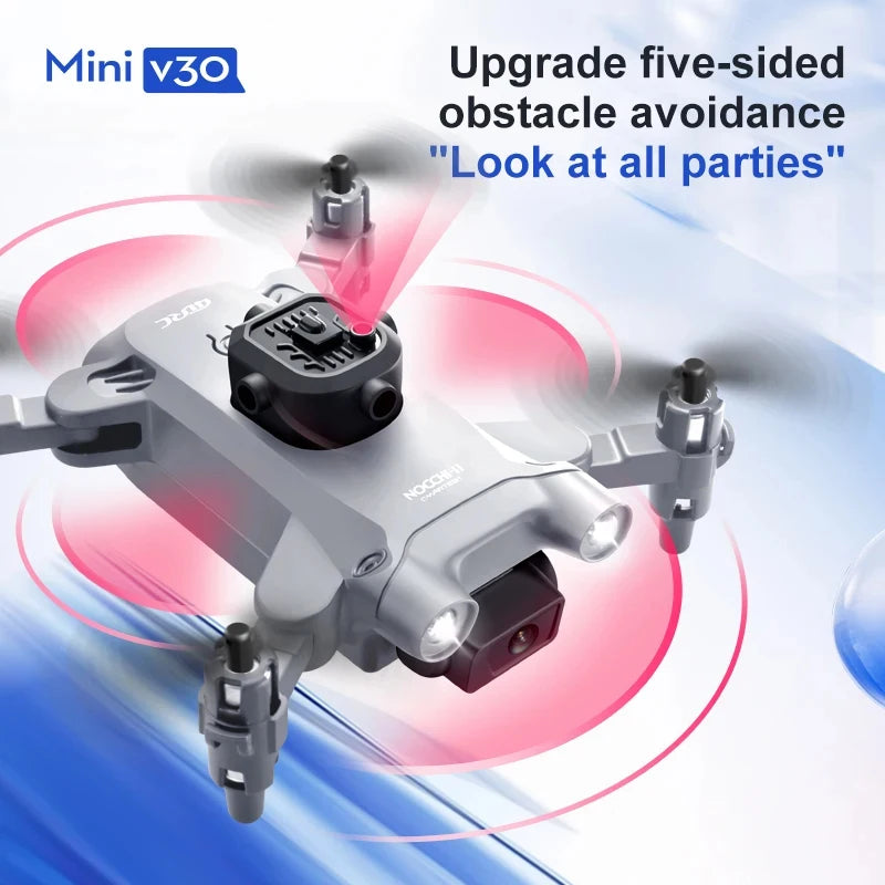 Mini drone Xiaomi 4drc v30 com câmera hd 4k 1080p fpv rc drones profissional de cinco lados para evitar obstáculos helicóptero brinquedo drone