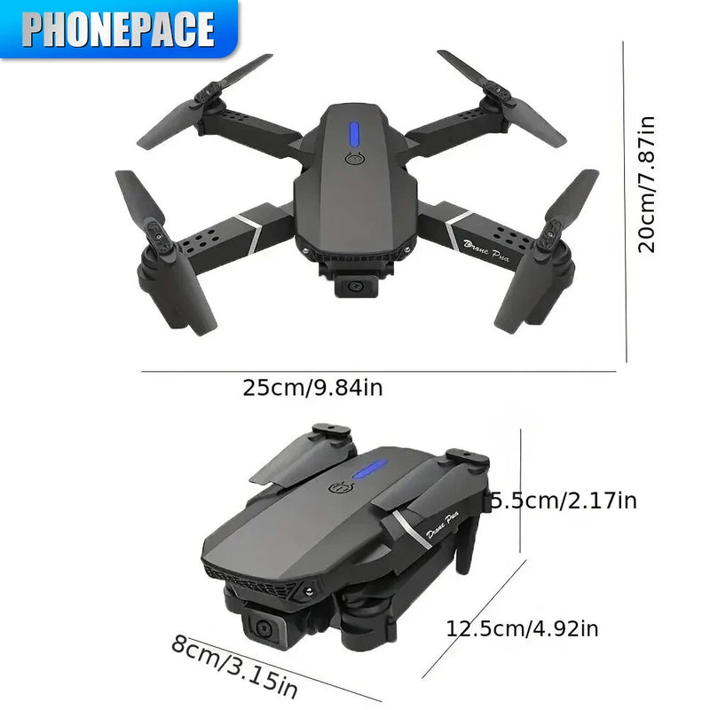 Phonepace E88 Pro WIFI FPV Drone Wide Angle HD 4K 1080P Camera Height Hold RC Foldable Quadcopter Dron Helicopter Toys Gift