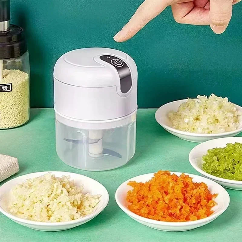 Multi-Function Food Processor Automatic Home Use Meat Grinder Baby Food Supplement Stirring Grind Stuffing Dozen Mashed Garlic