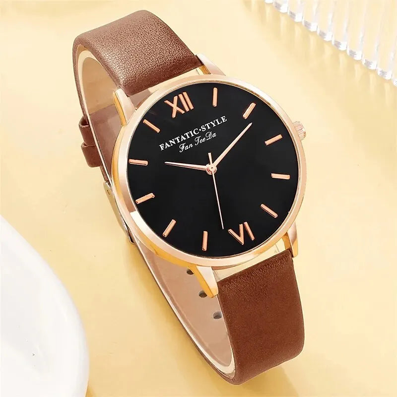 Women's Fashion Quartz Watch Casual Leather Belt Watches Ladies Starry Sky Dial Quartz Wristwatches Dress Clock Reloj Mujer