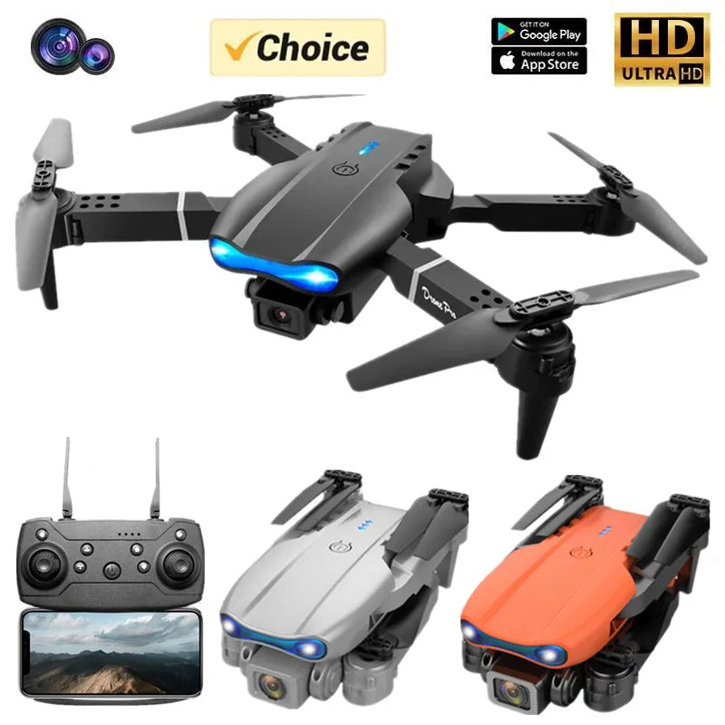 Novo mini drone e99 4k wifi câmera hd fpv dobrável rc fotografia aérea quadcopter brinquedo helicóptero presente de feriado para crianças