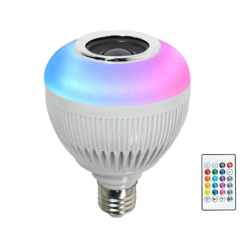 DAFUSHOP Lampada Bluetooth Led Caixa De Som Com Controle Remoto 12W Rgb Luz Colorida Balada